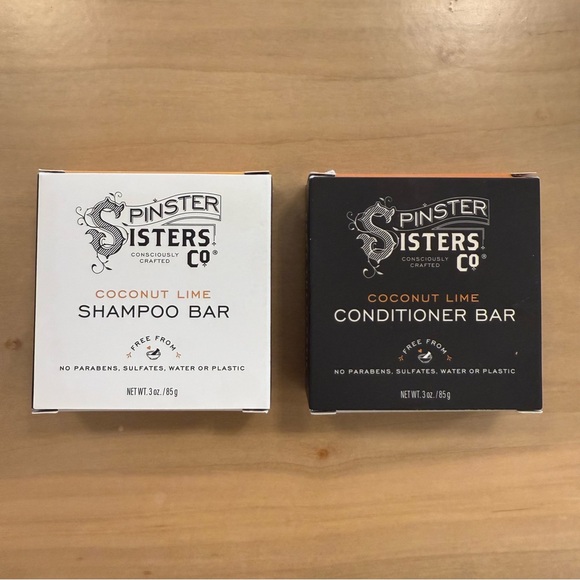 Spinster Sisters Co. Coconut Lime Shampoo & Conditioner Bar - Picture 1 of 5